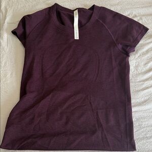 lululemon athletica Dark Purple Short Sleeve Tee
